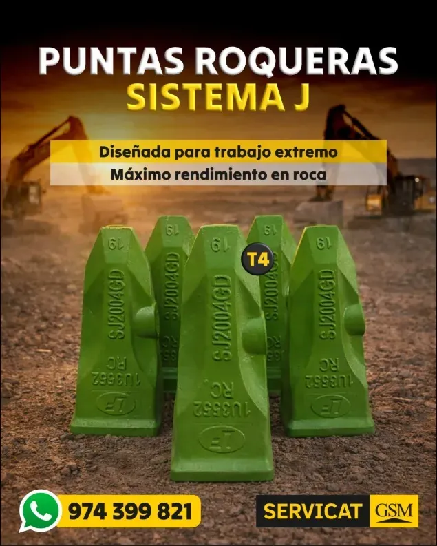 Repuestos y componentes de maquinaria pesada